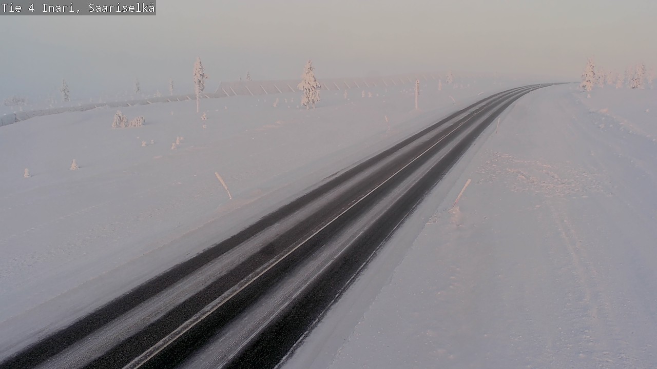 Weather Camera Image Road 4 Inari, Saariselkä, Kaunispää, Inari, Lappi