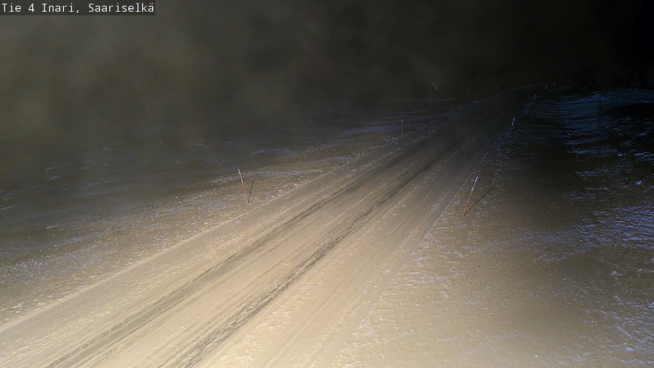 Weather Camera Image Road 4 Inari, Saariselkä, Kaunispää, Inari, Lappi