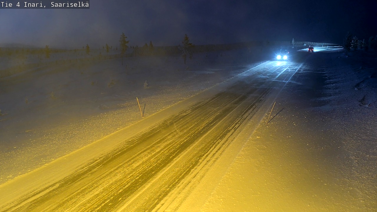 Weather Camera Image Väg 4 Enare, Saariselkä, Kaunispää, Inari, Lappi
