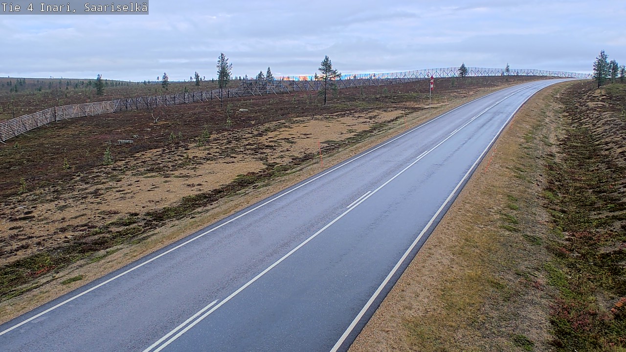 Weather Camera Image Road 4 Inari, Saariselkä, Kaunispää, Inari, Lappi