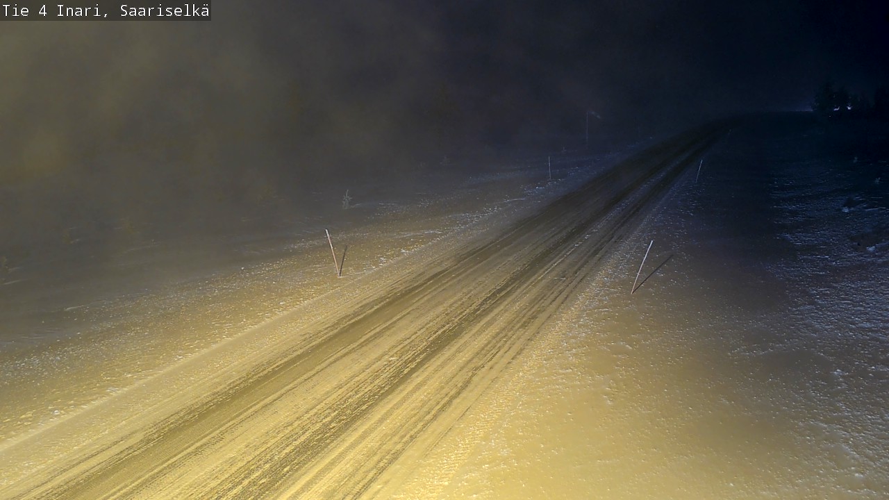 Weather Camera Image Road 4 Inari, Saariselkä, Kaunispää, Inari, Lappi