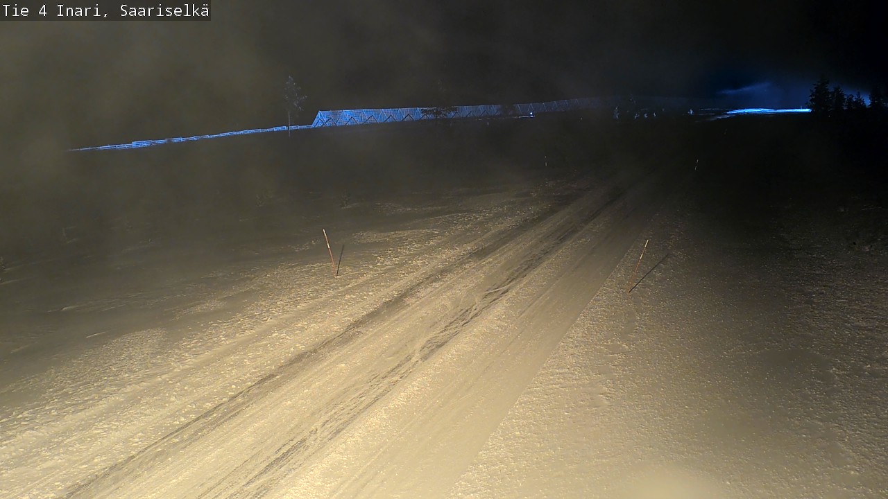 Weather Camera Image Road 4 Inari, Saariselkä, Kaunispää, Inari, Lappi