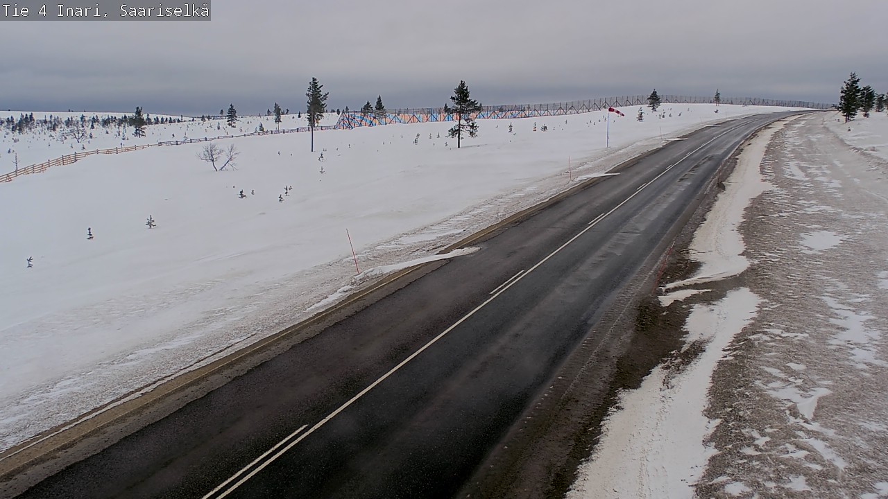 Weather Camera Image Road 4 Inari, Saariselkä, Kaunispää, Inari, Lappi