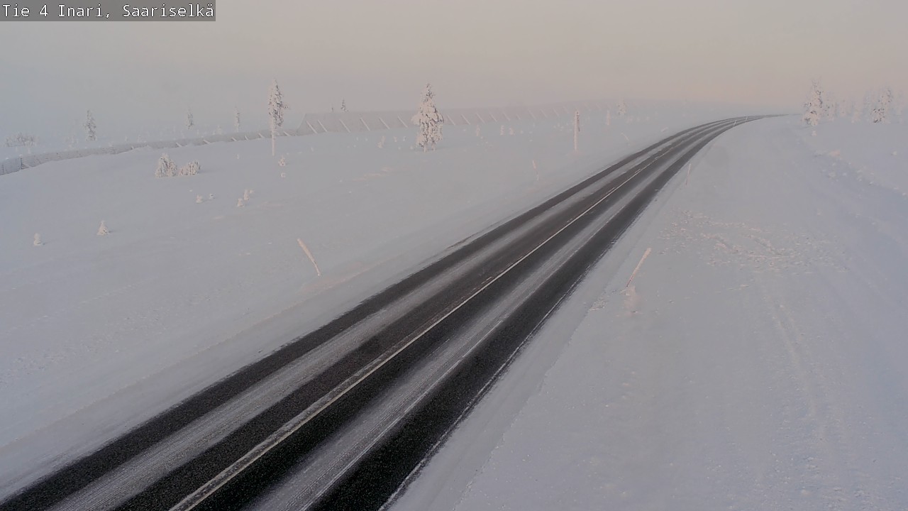 Weather Camera Image Road 4 Inari, Saariselkä, Kaunispää, Inari, Lappi