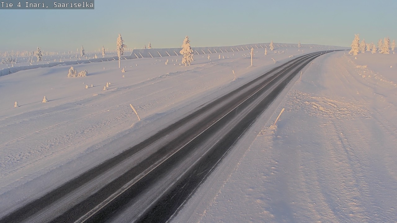 Weather Camera Image Road 4 Inari, Saariselkä, Kaunispää, Inari, Lappi
