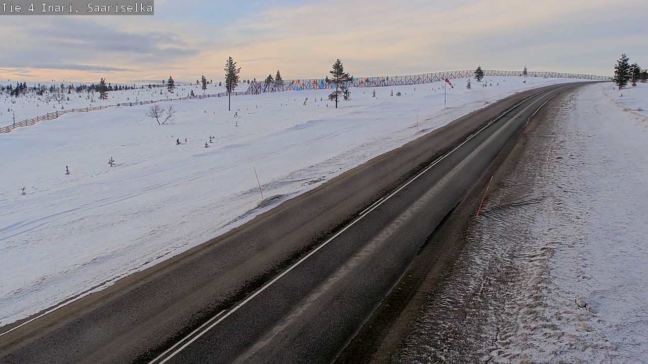 Kelikamerat Kuva Tie 4 Inari, Saariselkä, Kaunispää, Inari, Lappi