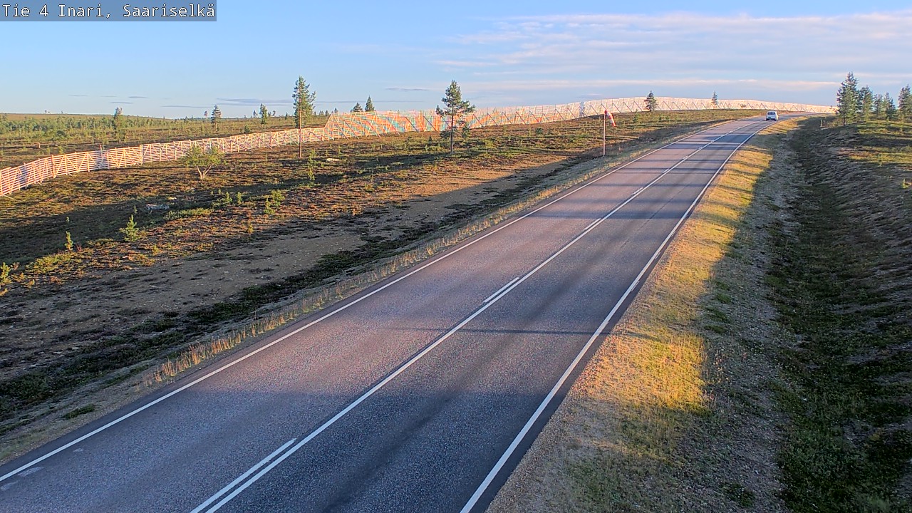 Weather Camera Image Road 4 Inari, Saariselkä, Kaunispää, Inari, Lappi