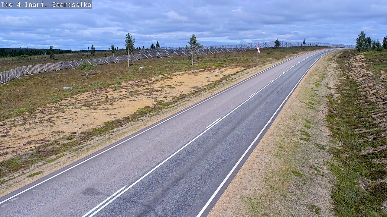 Weather Camera Image Road 4 Inari, Saariselkä, Kaunispää, Inari, Lappi