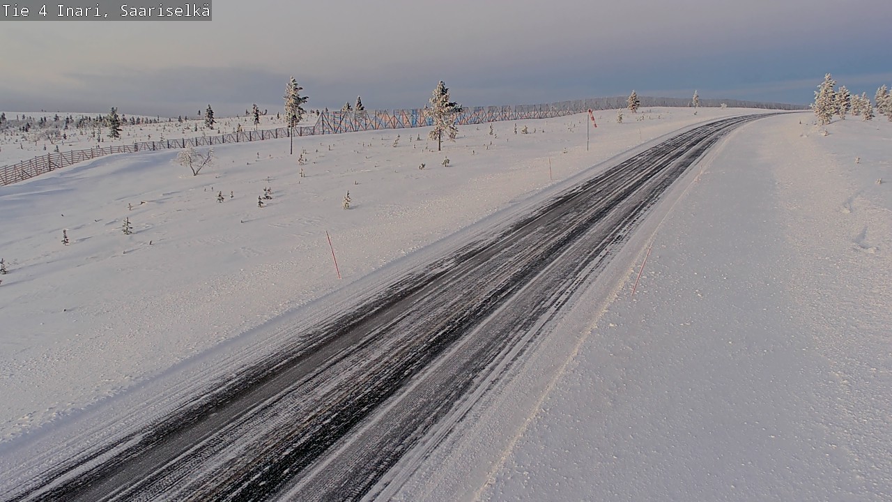 Weather Camera Image Väg 4 Enare, Saariselkä, Kaunispää, Inari, Lappi