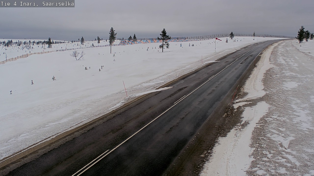 Weather Camera Image Road 4 Inari, Saariselkä, Kaunispää, Inari, Lappi