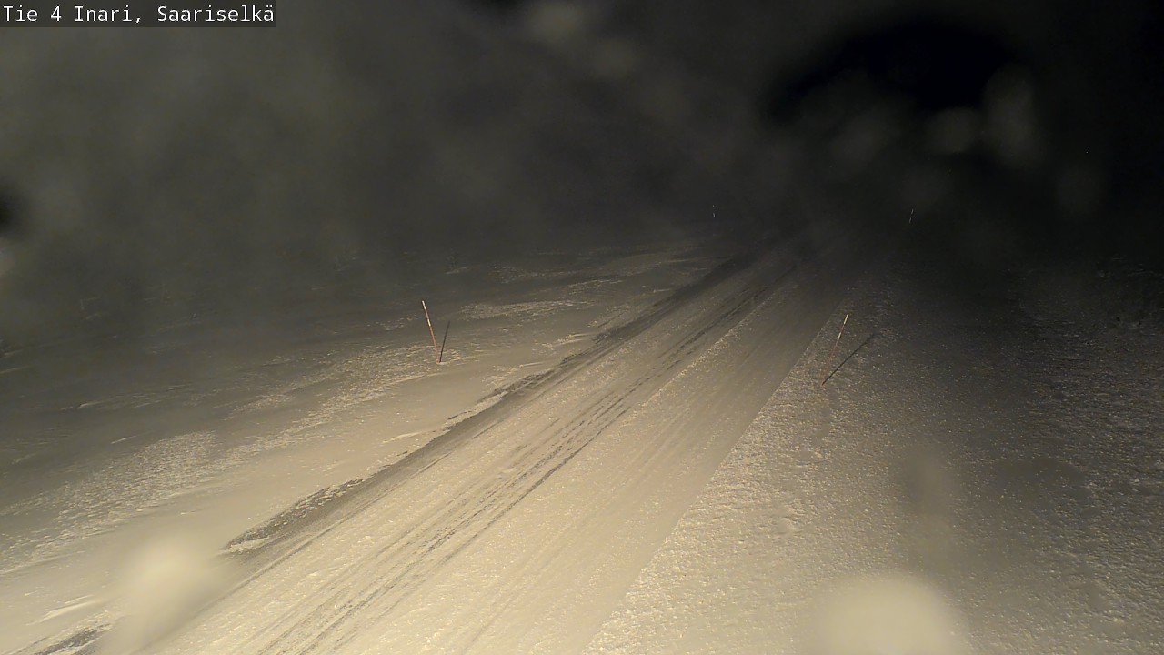 Weather Camera Image Road 4 Inari, Saariselkä, Kaunispää, Inari, Lappi