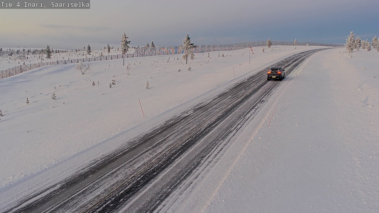 Weather Camera Image Väg 4 Enare, Saariselkä, Kaunispää, Inari, Lappi