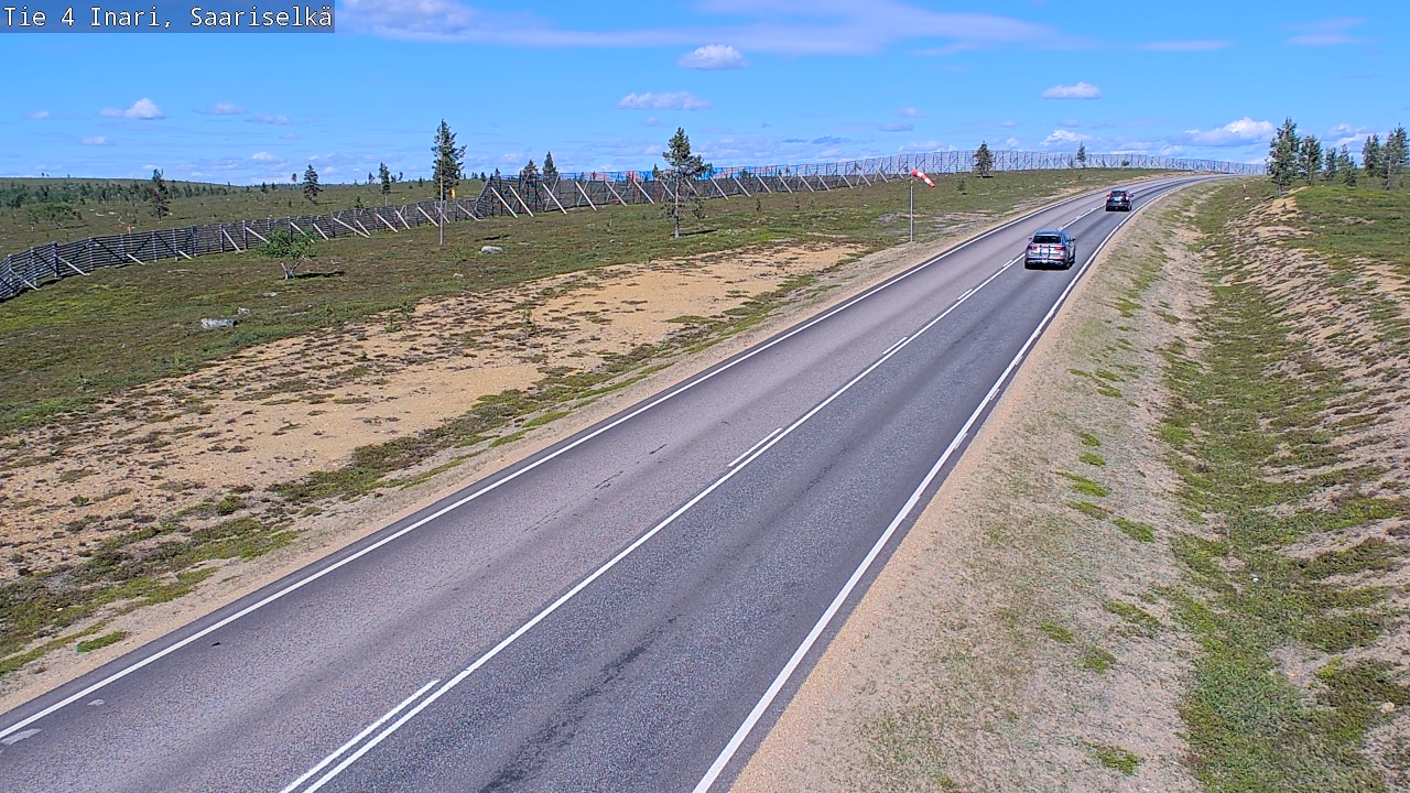 Weather Camera Image Road 4 Inari, Saariselkä, Kaunispää, Inari, Lappi