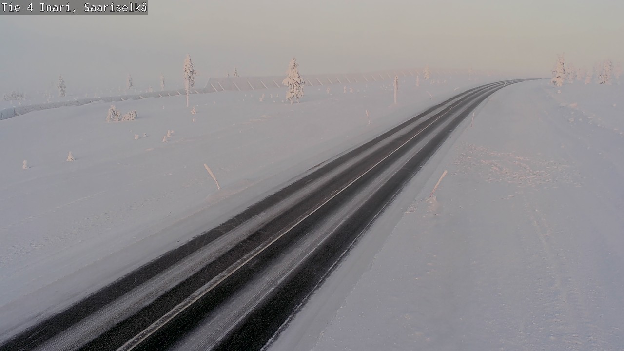 Weather Camera Image Road 4 Inari, Saariselkä, Kaunispää, Inari, Lappi