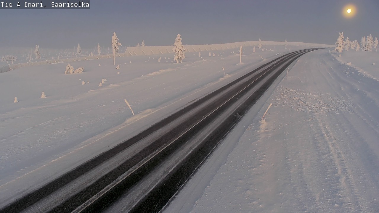 Kelikamerat Kuva Tie 4 Inari, Saariselkä, Kaunispää, Inari, Lappi
