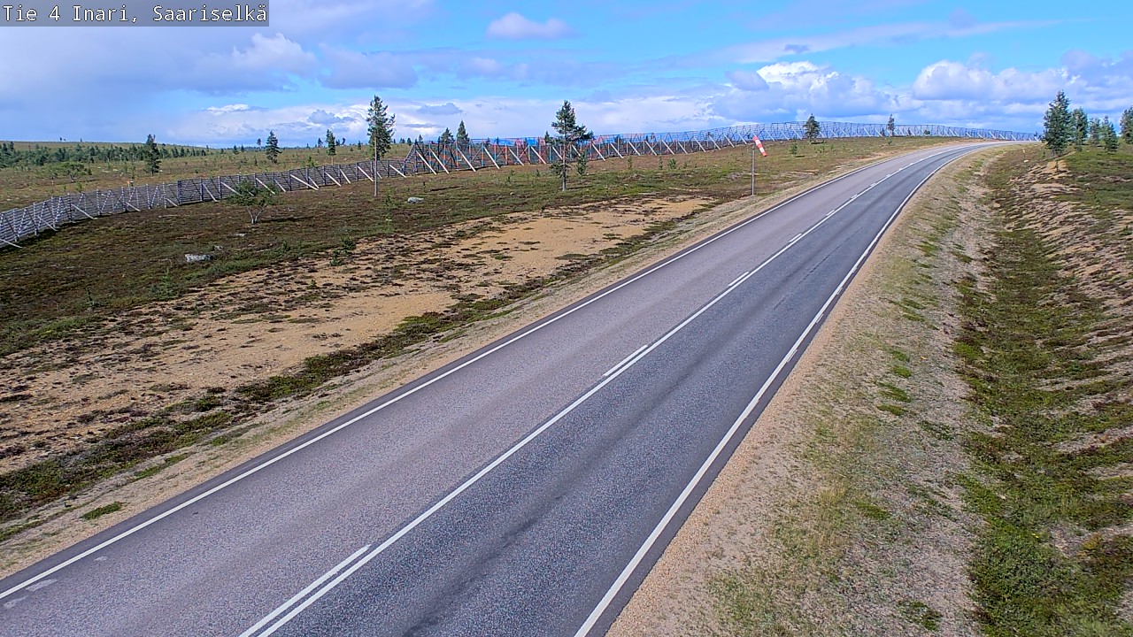 Weather Camera Image Väg 4 Enare, Saariselkä, Kaunispää, Inari, Lappi