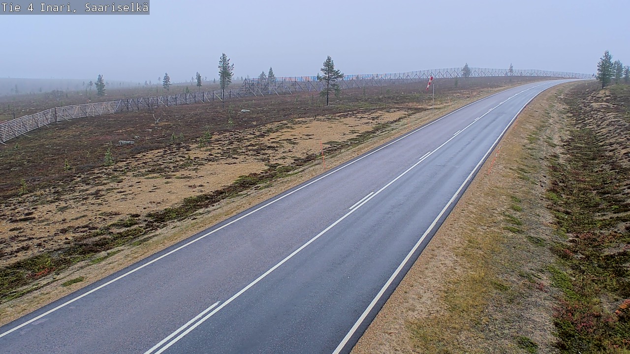 Weather Camera Image Väg 4 Enare, Saariselkä, Kaunispää, Inari, Lappi