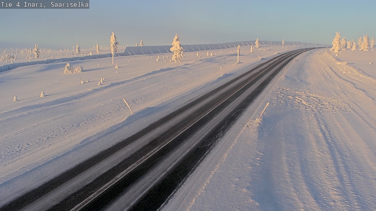 Weather Camera Image Road 4 Inari, Saariselkä, Kaunispää, Inari, Lappi