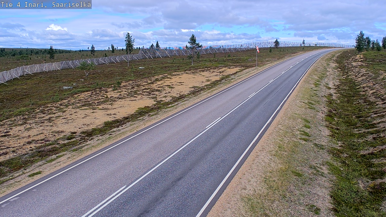 Weather Camera Image Road 4 Inari, Saariselkä, Kaunispää, Inari, Lappi