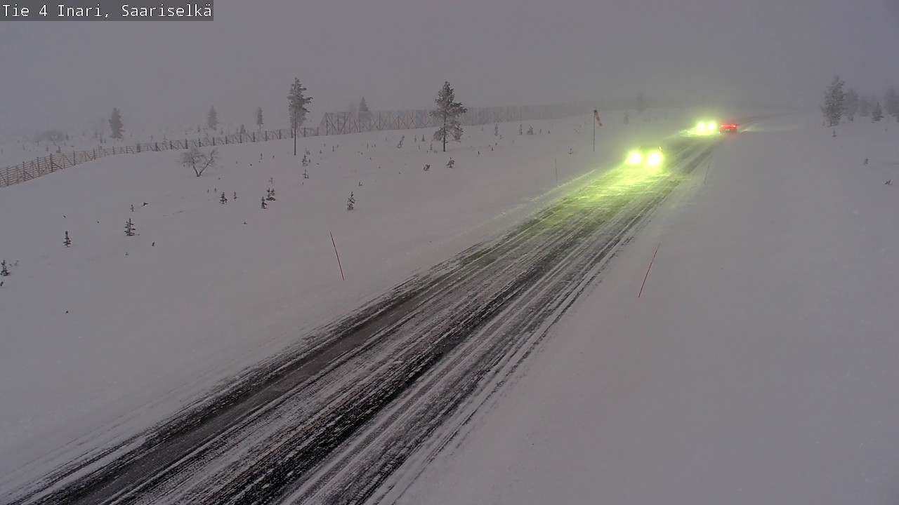 Weather Camera Image Road 4 Inari, Saariselkä, Kaunispää, Inari, Lappi