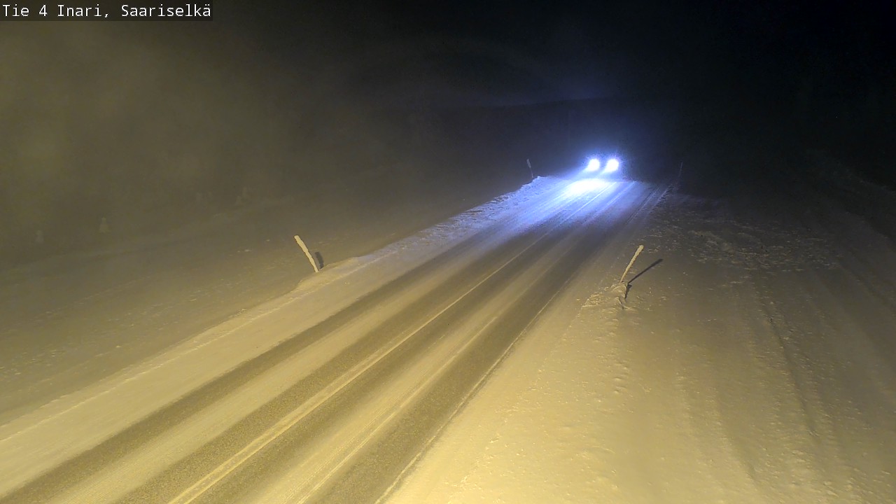 Kelikamerat Kuva Tie 4 Inari, Saariselkä, Kaunispää, Inari, Lappi