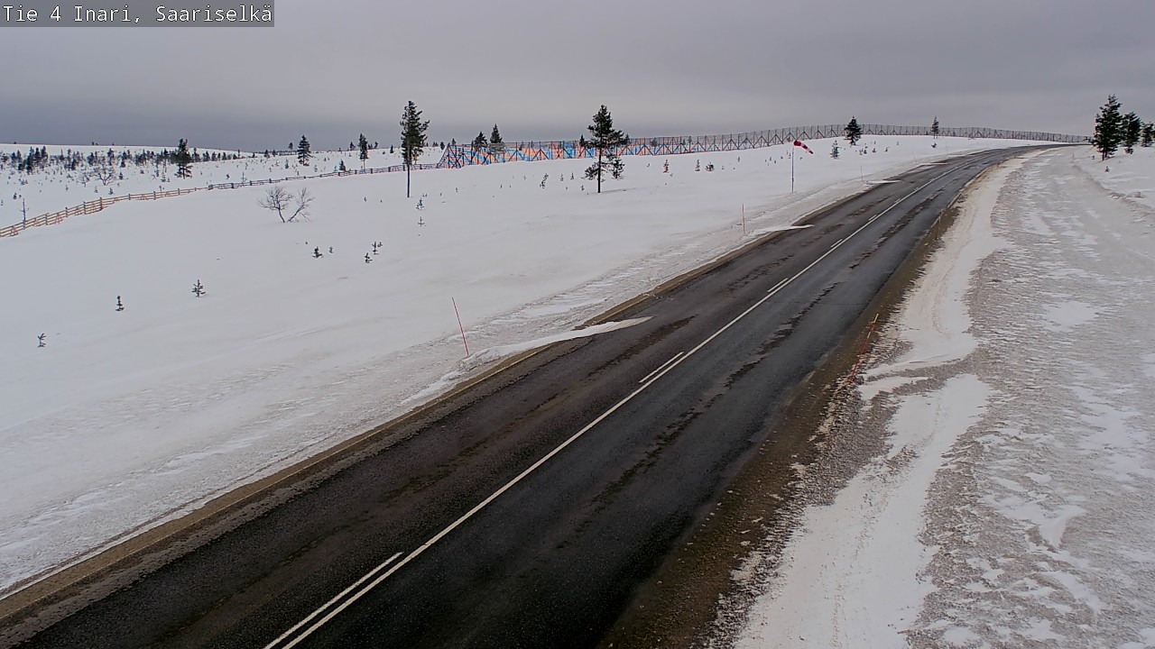 Weather Camera Image Road 4 Inari, Saariselkä, Kaunispää, Inari, Lappi