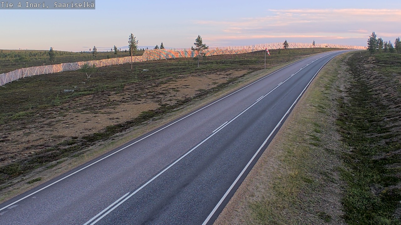 Weather Camera Image Road 4 Inari, Saariselkä, Kaunispää, Inari, Lappi