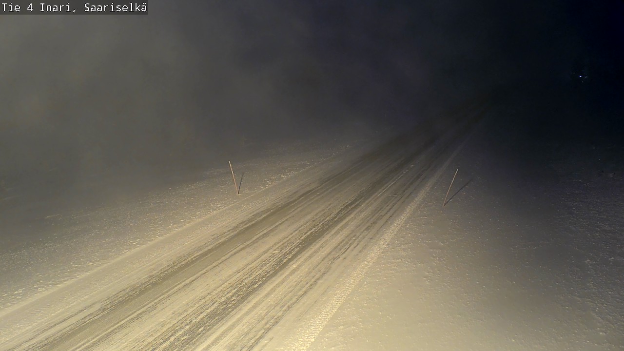 Weather Camera Image Road 4 Inari, Saariselkä, Kaunispää, Inari, Lappi