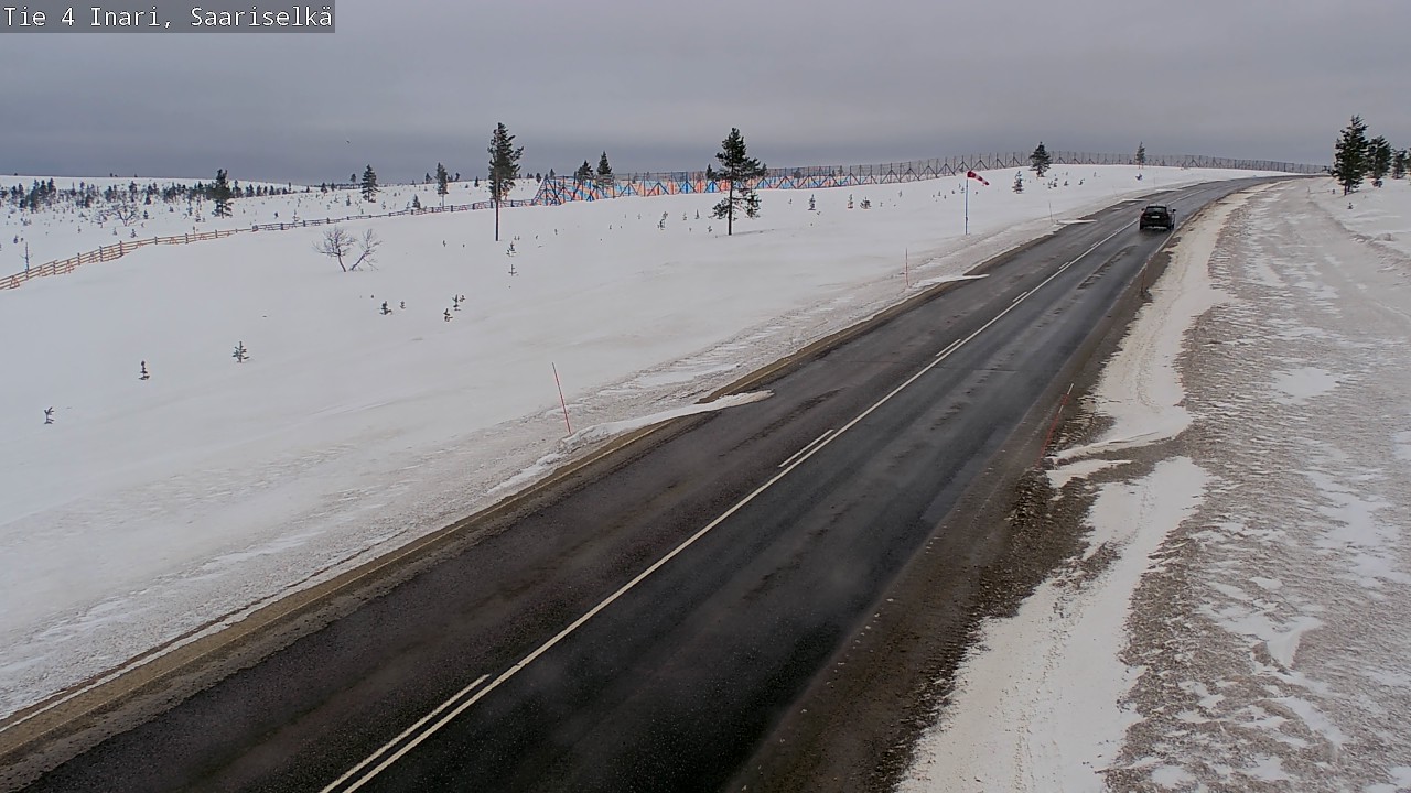 Weather Camera Image Road 4 Inari, Saariselkä, Kaunispää, Inari, Lappi