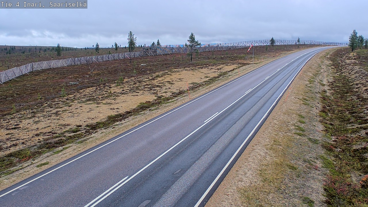 Weather Camera Image Väg 4 Enare, Saariselkä, Kaunispää, Inari, Lappi