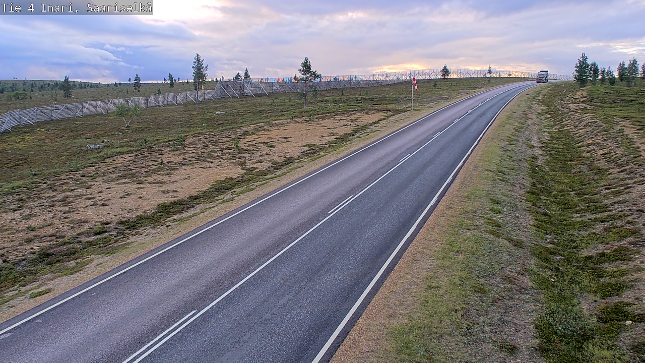 Weather Camera Image Road 4 Inari, Saariselkä, Kaunispää, Inari, Lappi