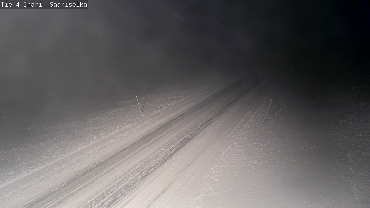 Weather Camera Image Road 4 Inari, Saariselkä, Kaunispää, Inari, Lappi