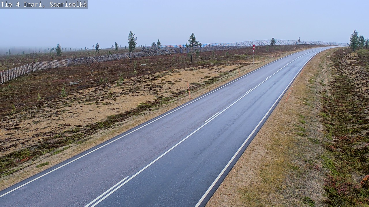 Weather Camera Image Road 4 Inari, Saariselkä, Kaunispää, Inari, Lappi