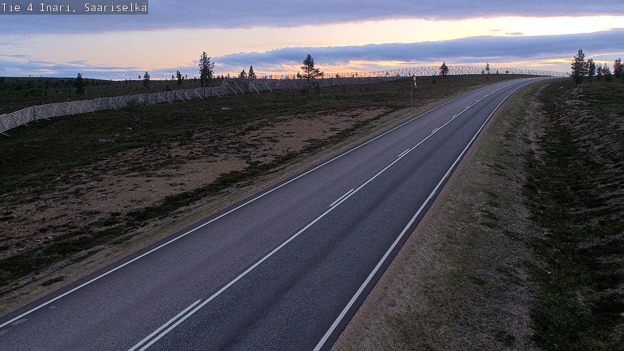 Kelikamerat Kuva Tie 4 Inari, Saariselkä, Kaunispää, Inari, Lappi