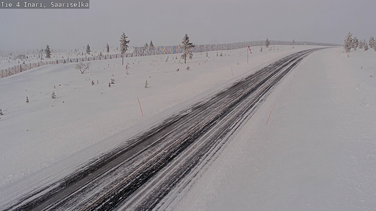 Weather Camera Image Väg 4 Enare, Saariselkä, Kaunispää, Inari, Lappi