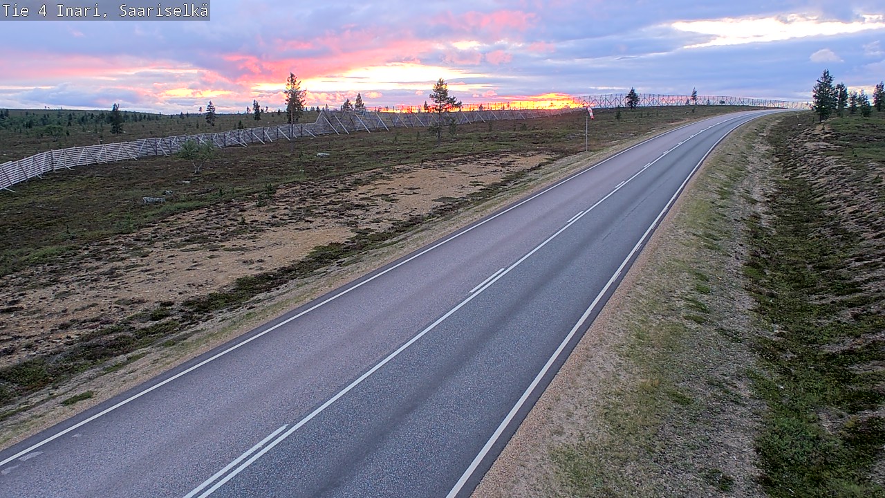 Kelikamerat Kuva Tie 4 Inari, Saariselkä, Kaunispää, Inari, Lappi