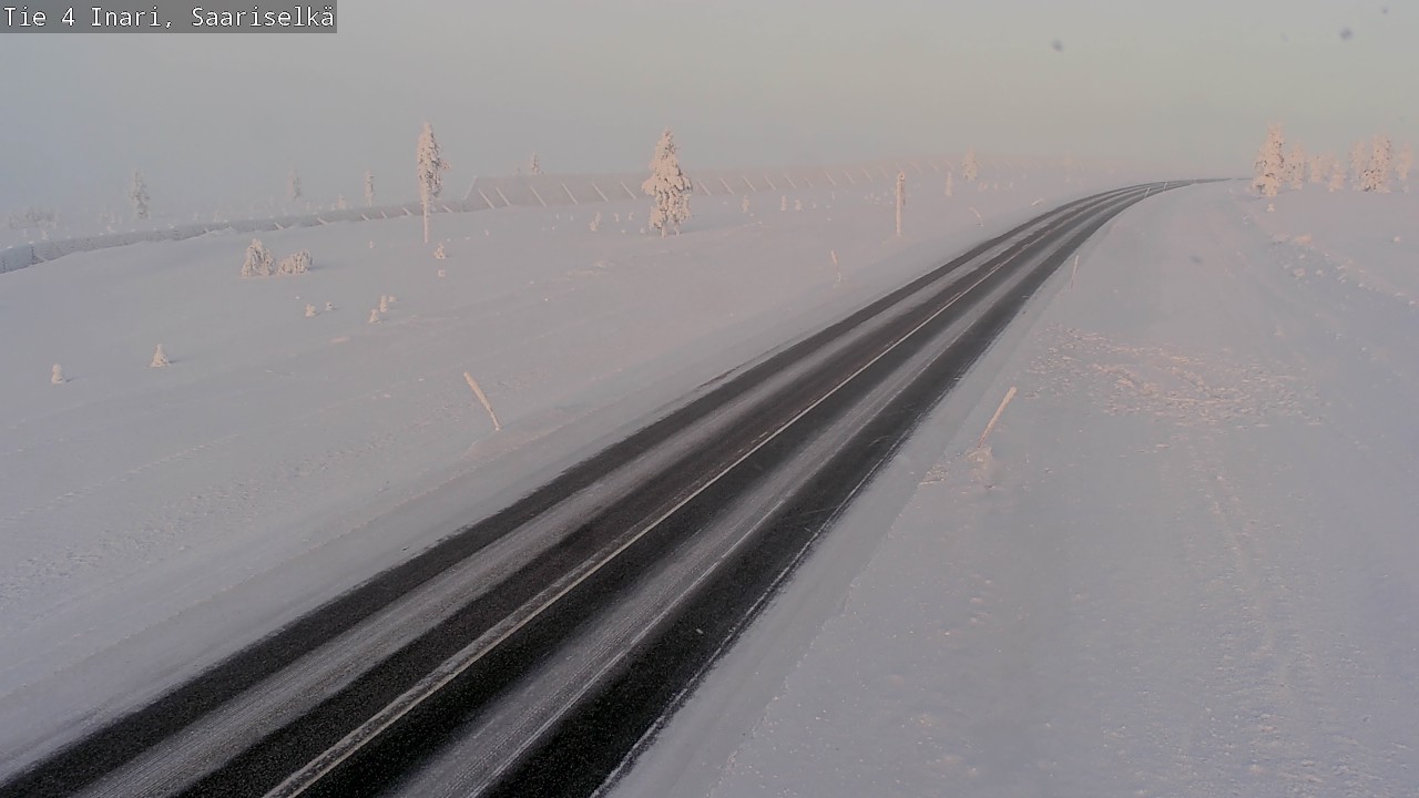 Weather Camera Image Road 4 Inari, Saariselkä, Kaunispää, Inari, Lappi