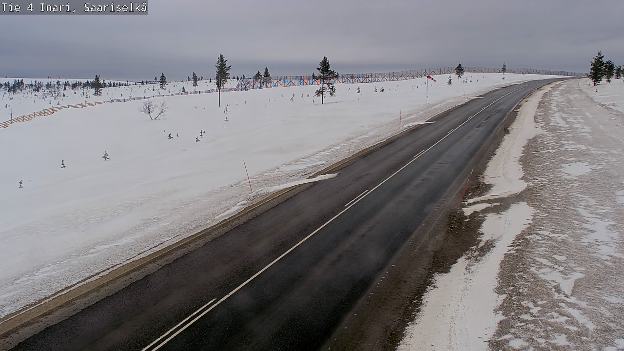 Weather Camera Image Road 4 Inari, Saariselkä, Kaunispää, Inari, Lappi