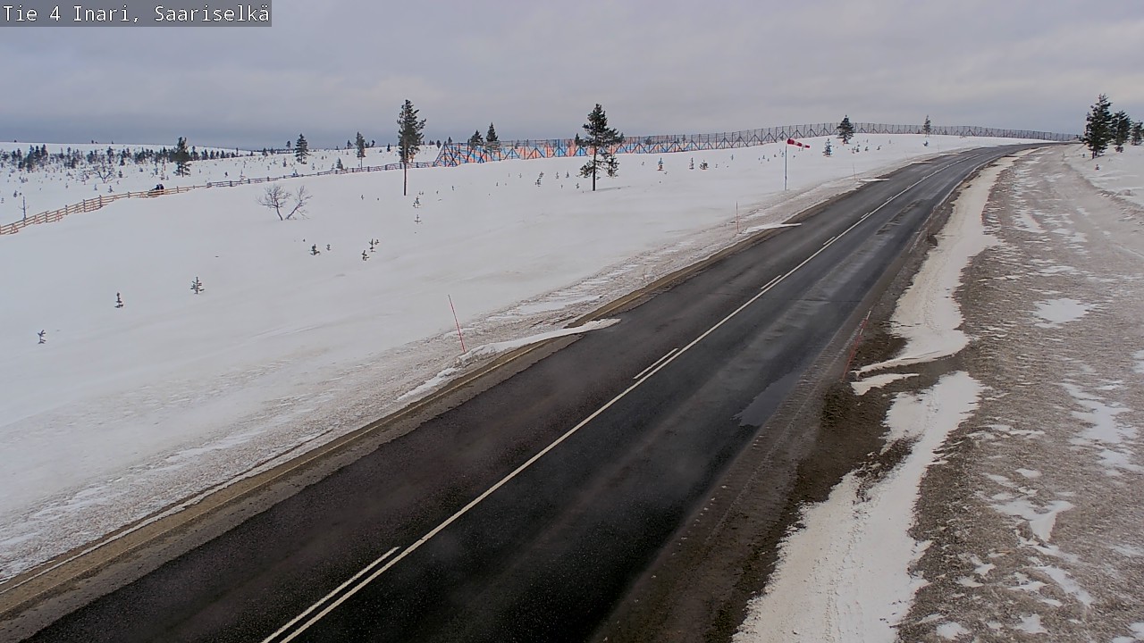 Weather Camera Image Road 4 Inari, Saariselkä, Kaunispää, Inari, Lappi