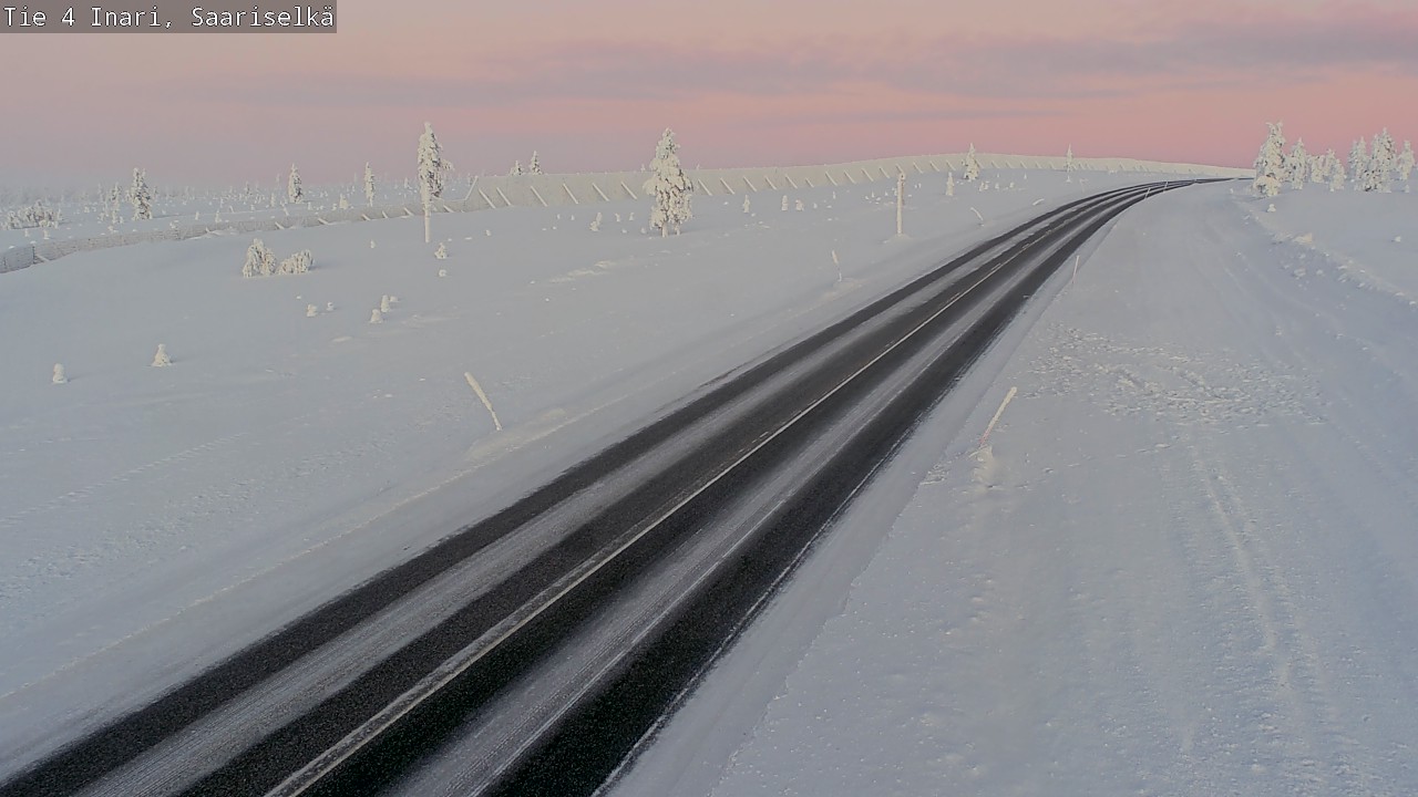 Weather Camera Image Road 4 Inari, Saariselkä, Kaunispää, Inari, Lappi