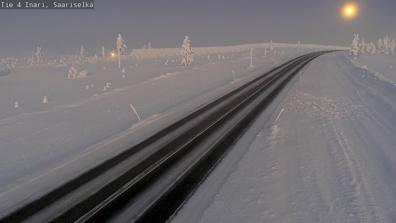 Kelikamerat Kuva Tie 4 Inari, Saariselkä, Kaunispää, Inari, Lappi