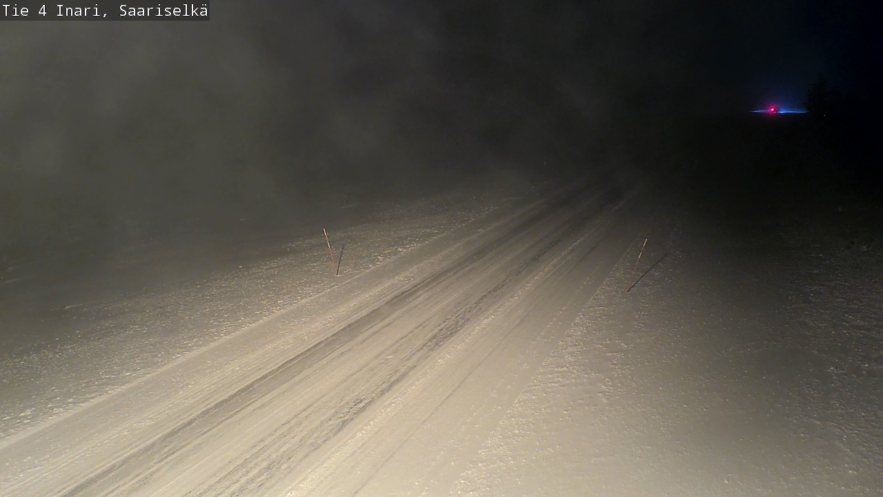 Weather Camera Image Road 4 Inari, Saariselkä, Kaunispää, Inari, Lappi