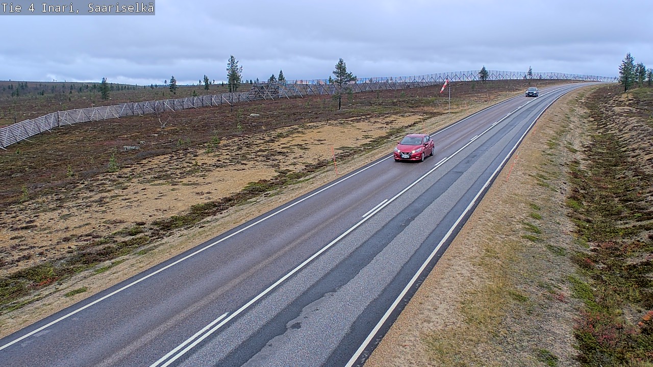 Weather Camera Image Väg 4 Enare, Saariselkä, Kaunispää, Inari, Lappi