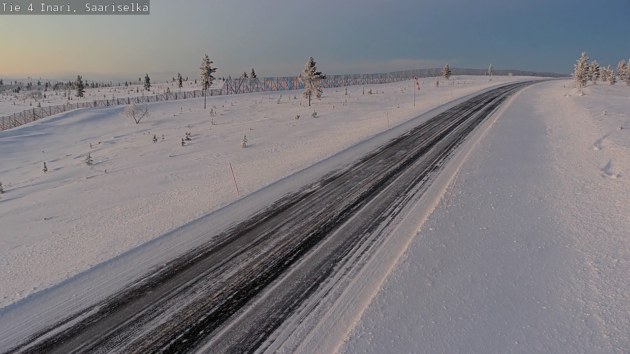 Weather Camera Image Väg 4 Enare, Saariselkä, Kaunispää, Inari, Lappi