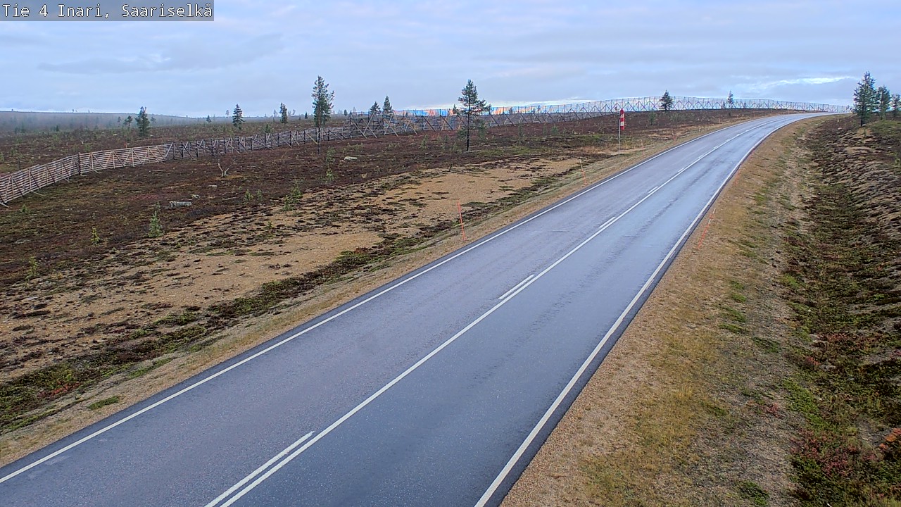Weather Camera Image Road 4 Inari, Saariselkä, Kaunispää, Inari, Lappi