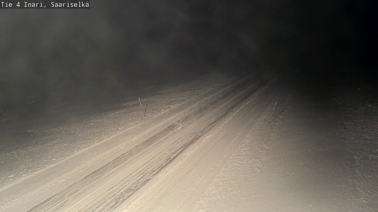 Weather Camera Image Road 4 Inari, Saariselkä, Kaunispää, Inari, Lappi