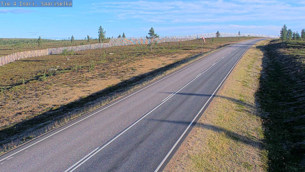 Weather Camera Image Road 4 Inari, Saariselkä, Kaunispää, Inari, Lappi