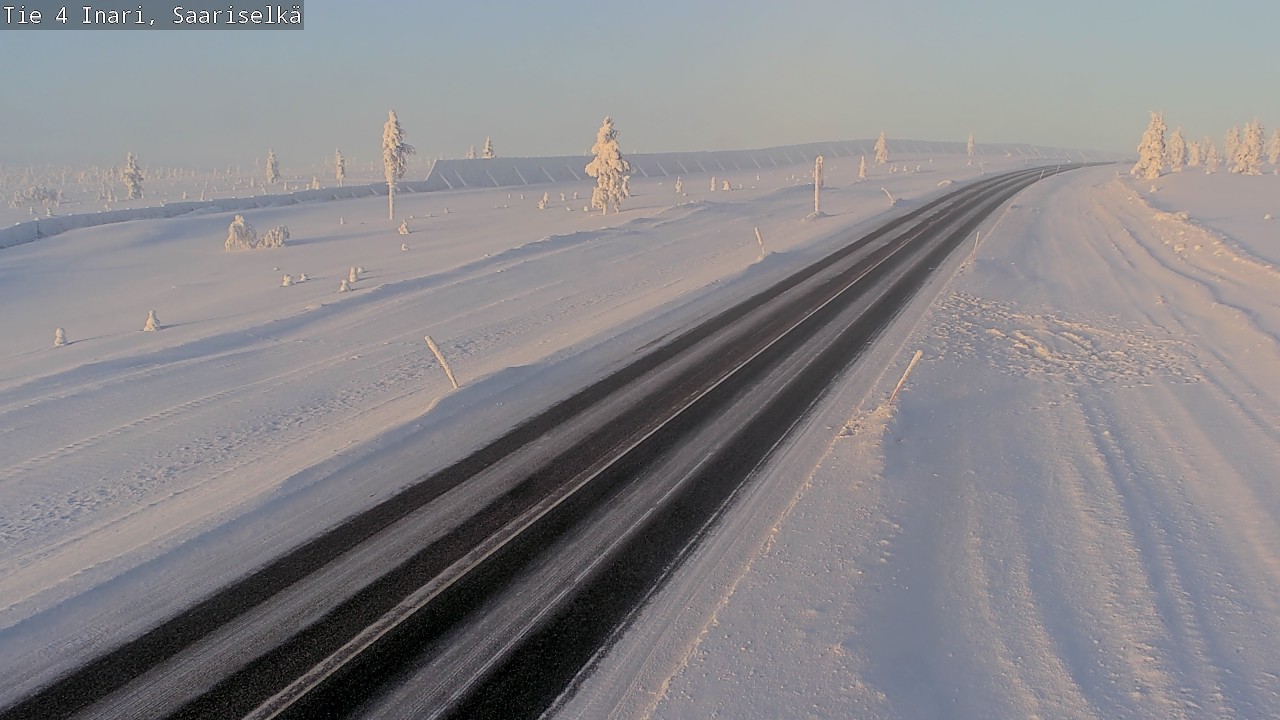 Kelikamerat Kuva Tie 4 Inari, Saariselkä, Kaunispää, Inari, Lappi