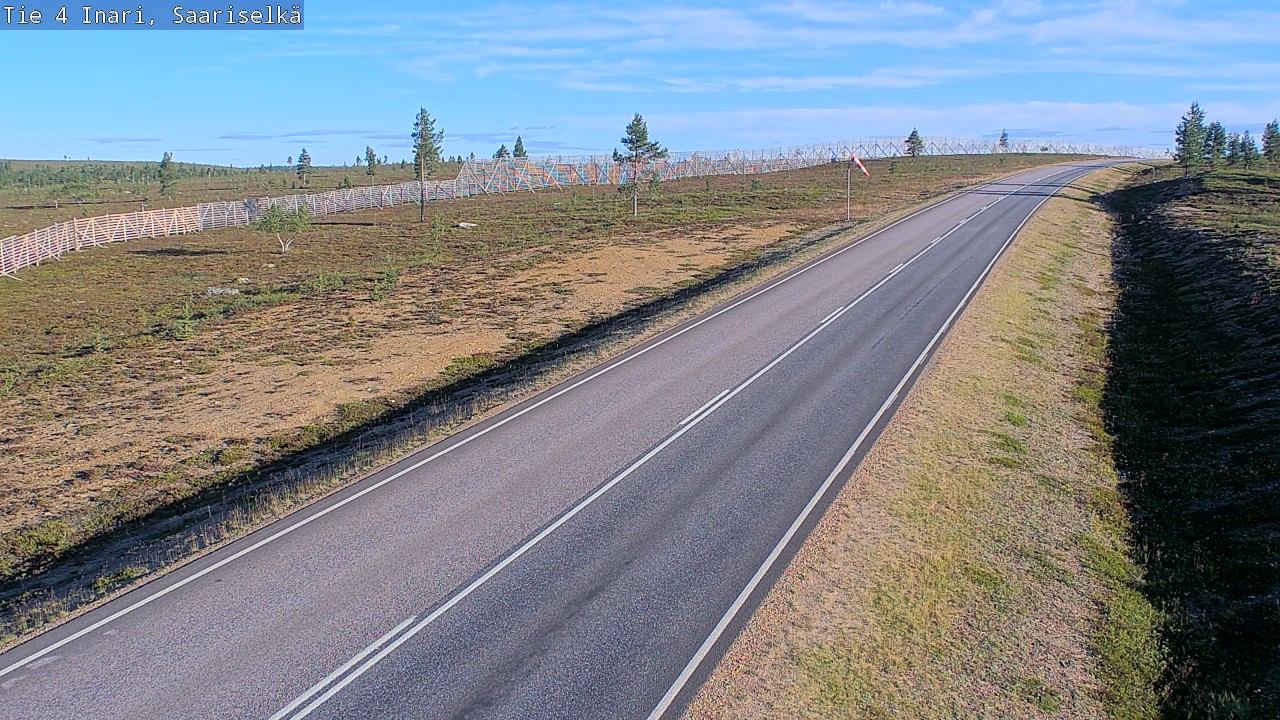 Weather Camera Image Road 4 Inari, Saariselkä, Kaunispää, Inari, Lappi