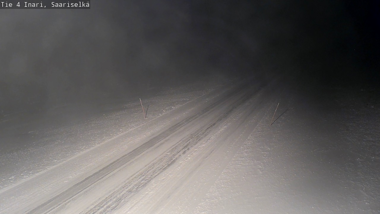 Weather Camera Image Road 4 Inari, Saariselkä, Kaunispää, Inari, Lappi